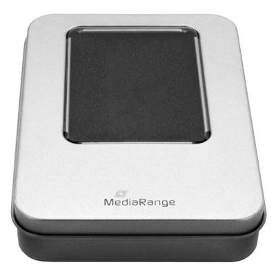 Mediarange кутия за съхранение на usb флаш памет, метал, сив, box901
