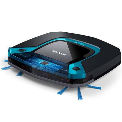 Прахосмукачка-робот philips smartpro easy, ултратънък дизайн, 3-степенна система за почистване, мокро почистване, fc8794/01