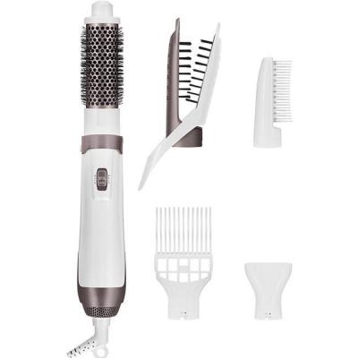 Уред за оформяне с топъл въздух rowenta cf7830f0 hot air brush premium care,1200w, 2 температури, 2 скорости, йонизиране, бяла/златиста
