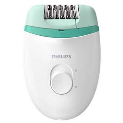 Eпилатор с кабел philips bre224/00 satinelle essential, бял/зелен