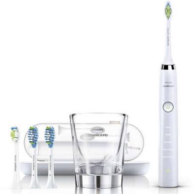 Електрическа четка за зъби philips sonicare diamondclean hx9394/40, 5 режима, 4 глави, зареждаща чаша, usb зарядно