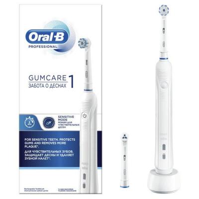 Електрическа четка oral-b, professional gum care 1,  8800 осцило-ротации, 3 режима на работа, бяла, 4210201238355