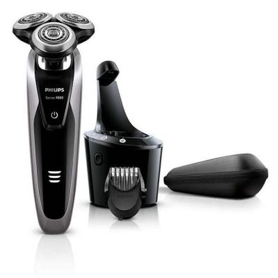 Електрическа самобръсначка за сухо и мокро бръснене philips series 9000, прецизни ножчета v-track, тример за брада smartc  s9111/31