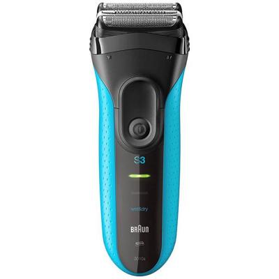 Електрическа самобръсначка за сухо и мокро бръснене - braun series 3 proskin 3010s, синя