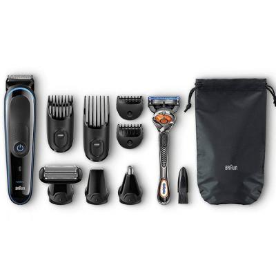 Комплект braun mgk3085 9 в 1, тример за лице, коса и тяло + самобръсначка gillette