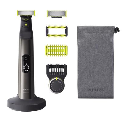 Хибриден уред за брада и тяло philips one blade pro,face and body,подстригване оформяне и бръснене, гребен, 14 настройки, за сухо и мокро, калъф за съ