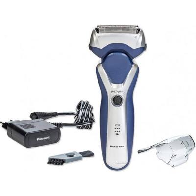 Самобръсначка panasonic es-rt37-s503, 3 бръснещи глави, синя
