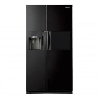 Хладилник samsung refrigeration, side by side, 543л , ice maker, twin cooling +, water dispenser, мини бар, клас  a++ , цвят черен| rs7778fhcbc/ef