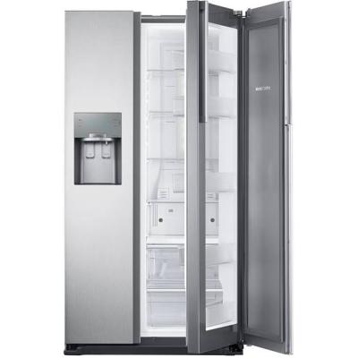 Хладилник samsung, капацитет 555l, a+, система no frost, ледогенератор, диспенсър, сребрист, rh56j6917sl/ef
