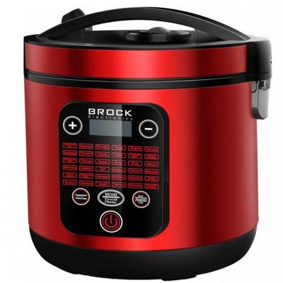 Мултикукър с 36 програми brock mc 3602 rd, 700w, 5 литра, керамично покритие, отложен старт, червен
