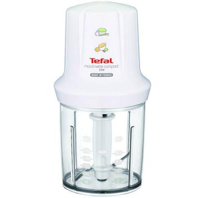 Чопър tefal - moulinette compact, 270 w, острие от неръждаема стомана, бял, mb300138