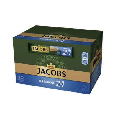 Разтворимо кафе jacobs 2in1, original, пакетче, 14 гр, 20 броя, 5015100140