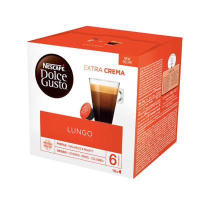 Кафе капсули nescafé, dolce gusto, lungo, 16 броя, 5015120010