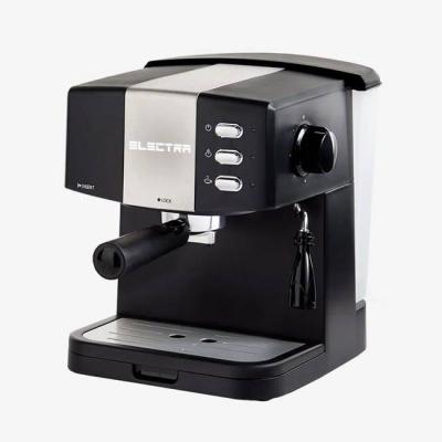 Еспресо машина electra bella, 15 бара, 850w, 1.5 литра, разпенване, черен, ecm-1313