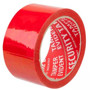 Секретна лента за сигурност adesivi, 50 mm x 50 m, червен, 1035100119