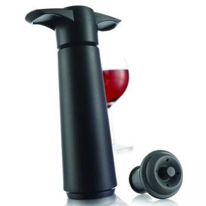 Комплект вакуумираща помпа за вакуумни тапи за вино vacu vin, черна, с тапа, vac.0854460