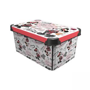 Кутия за съхранение disney, венеция, 5л, червен, 5120140236