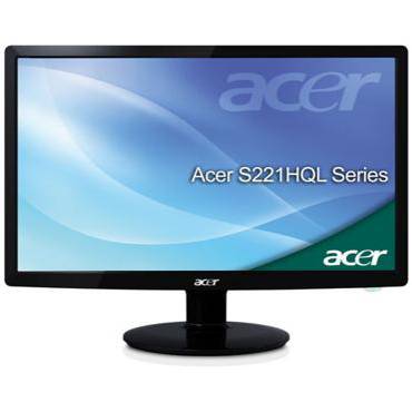 Монитор s221hqlbd slim led - 21.5 12 000 000:1, 16:9 full hd, 5ms, vga + dvi, acer contrast management + adm, mprii, black - et.ws1he.008