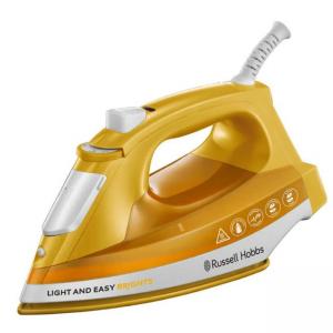 Парна ютия russell hobbs, 2400w, дебит пара 30гр/мин, керамично покритие, паров удар, манго, 24830-56