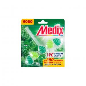 Medix ароматизатор за тоалетна wc fresh drops, бор, 55 g