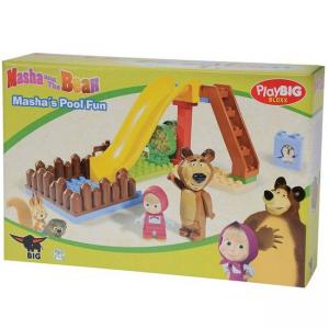 Конструктор плажна забава, 29 части, маша и мечока simba big, 044004