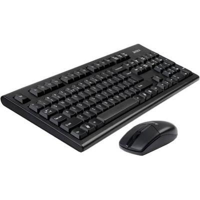 Клавиатура + мишка безжичен комплектv-track padless  3100n, черна,1000 dpi,2.4gh, usb, нано рисивър - a4-key-3100n