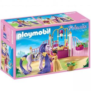 Комплект плеймобил 6855 - кралска конюшня, playmobil, 2900130