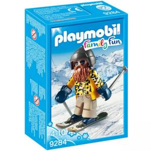 Комплект плеймобил 9284 - скиор със ски, playmobil, 2900330