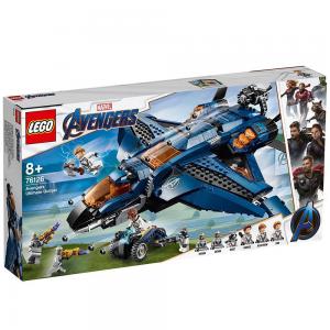 Конструктор лего супер хироу - съвършеният quinjet на avenger, lego marvel super heroes, 76126