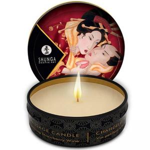 Масажна свещ с аромат на ягода massage candle, 2314
