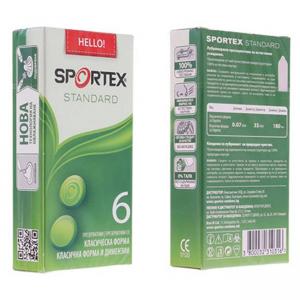 Презервативи sportex standartd, 6 броя, 2930