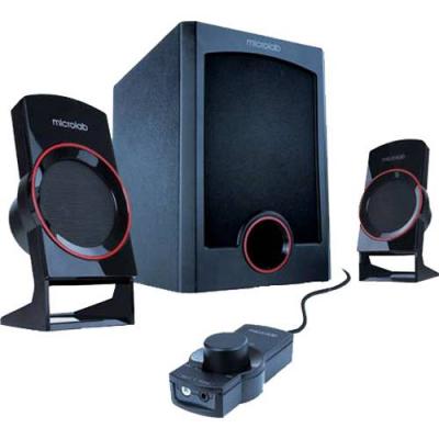 Звукова система microlab multimedia - speaker m-111 (2.1 channel surround, 12w, 35hz-20khz, black) - m111-3164