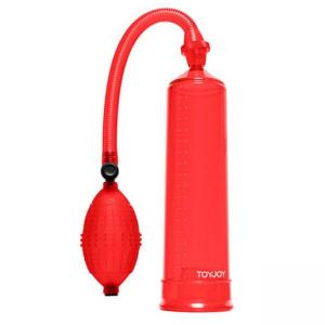 Пенис помпа toyjoy, червена, 70181