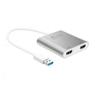Адаптер j5create jua365, за 2 монитора, usb-a 3.0 - dual hdmi, j5-jua365