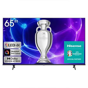 Телевизор hisense e7kq, 65 инча, 4k uhd 3840x2160, qled, quantum dot, hdr 10plus, hlg, dolby vision, dts virtual x, smart tv, wifi 5ghz, wifi direct, 