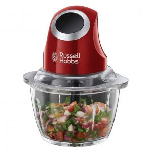 Мини чопър russell hobbs desire, 200w, 500мл, стъклена купа, червен, 24660-56