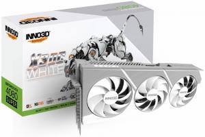 Видео карта inno3d geforce rtx 4080 super, 16gb gddr6x, x3 oc, бял, n408s3-166xx-18703259