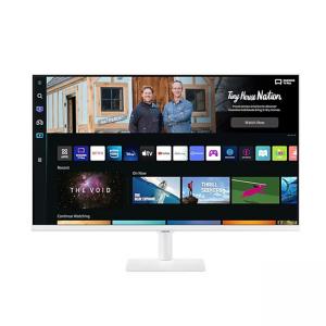 Монитор samsung 32cm501, 32 инча, va smart 1920 x 1080, bluetooth 4.2, wifi 5, 2xusb, 2xhdmi 1.4, speakers, tizen, бял, ls32cm501euxdu