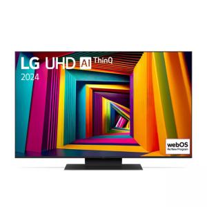 Телевизор lg 50ut91003la, 50 инча, 4k ultrahd, 3840x2160, dvb-t2/c/s2, webos 24 smart tv, thinq ai, alpha 5 ai 4k gen7, wifi, hdr10 pro, hlg, allm/hgi