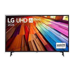 Телевизор lg 43ut80003la, 43 инча, ultrahd 3840x2160, dvb-t2/c/s2, webos 24 smart tv, thinq ai, alpha 5 ai 4k gen7, wifi, hdr10 pro, hlg, allm/hgig, a