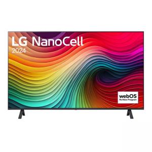 Телевизор lg 43 инча 4k hdr smart nano cell tv 3840x2160, dvb-t2/c/s2, ai alpha 5 gen7, hdr 10 pro, webos 24, thinq ai, wifi, clear voice, ai upscalin