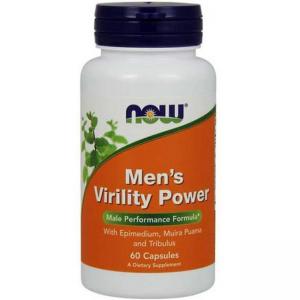 Сексуален стимулатор - mens virility power - 60 капсули - now foods, nf3328