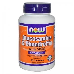 Глюкозамин и хондроитин + мсм - glucosamine + chondroitin + msm - 90 капсули - now foods, nf3170