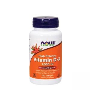 Витамини now, vitamin d-3, 1000iu, без вкус, 180 капсули, 2419
