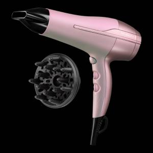 Сешоар сешоар remington coconut smooth d5901, 2200 w, 2 скорости, 3 температурни настройки, cool shot, аксесоари, розов