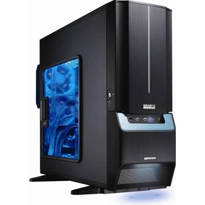 Кутия gigabyte "3d aurora 570", алуминиева , черна, с 3 вентилатора - ga-case-ca1atb-01r