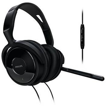 Philips пълноразмерни слушалки shm6500 с разглобяем микрофон и регулация на звука