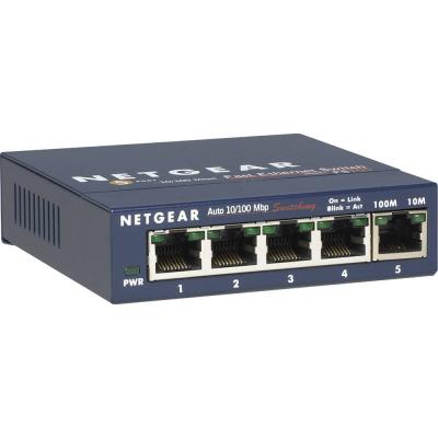 Netgear 4 x 10/100 prosafe switch,  external power supply - fs105-200pes