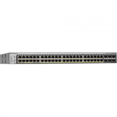 Суич 52 x 10/100/1000 stackable smart switch,  (6 x sfp), static routing, ipv6, (stacking via axc761) - gs752tsb-100eus