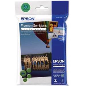 Epson premium semigloss photo paper, 100 x 150 mm, 251g/m2, 50 blatt - c13s041765
